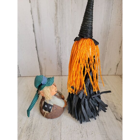 Halloween witch jack-o'-lantern scarecrow vintage Unique home decor - Picture 6 of 10